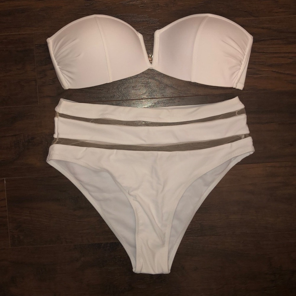 High Rise / Bandeau Bathing Suit